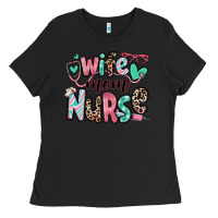 Black wife mom nurse Ladies Tee - RanaPortraitStore