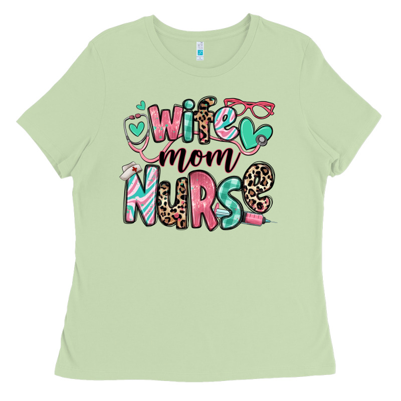 Wife Mom Nurse Ladies Tee by RanaPortraitStore | Teevron