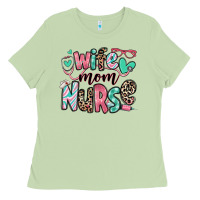 Matcha wife mom nurse Ladies Tee - RanaPortraitStore