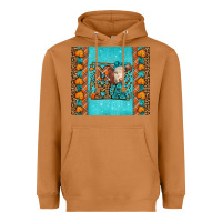 Meerkat Western Fall Cow Mama Heavyweight Hoodie - LillyAllenDesigns