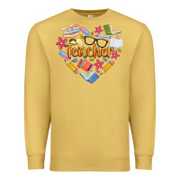Antique Gold teacher heart Premium Sweatshirt - Artiststas
