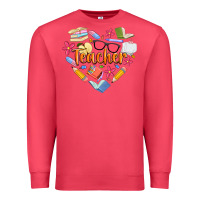 Cardinal teacher heart Premium Sweatshirt - Artiststas