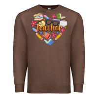 Chestnut teacher heart Premium Sweatshirt - Artiststas