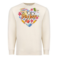 Sandshell teacher heart Premium Sweatshirt - Artiststas