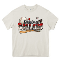 Cream raising ballers baseball Heavy Core Tee - Zillion Design Studio