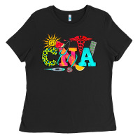 Black cna summer Ladies Tee - RanaPortraitStore