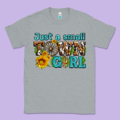 Just A Small Town Girl With Sunflowers And Money Classic Tee Designed By Adodesignshop