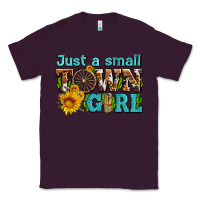 Plum just a small town girl with sunflowers and money Classic Tee - AdoDesignShop