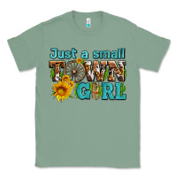 Sage just a small town girl with sunflowers and money Classic Tee - AdoDesignShop