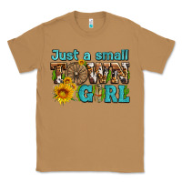Toasted Coconut just a small town girl with sunflowers and money Classic Tee - AdoDesignShop