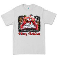 Dove Grey merry christmas truck snowman Premium Tee - BarkalooDesign