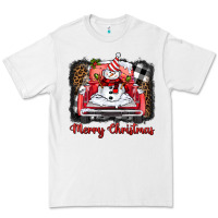 White merry christmas truck snowman Premium Tee - BarkalooDesign