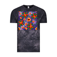 Cloud Black pumpkin flower halloween seamless pattern Vintage Tee - BundleAndBundleShop