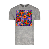 Cloud Rock pumpkin flower halloween seamless pattern Vintage Tee - BundleAndBundleShop