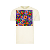 Vintage Arctic pumpkin flower halloween seamless pattern Vintage Tee - BundleAndBundleShop