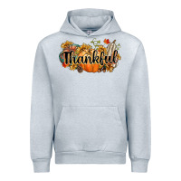 Heather Grey thankful Urban Hoodie - CowGirlArtShop
