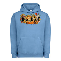 Pigment Pebble Blue thankful Urban Hoodie - CowGirlArtShop