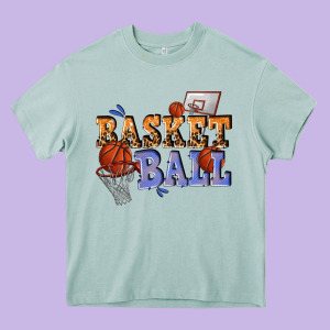 Basketball Heavy Core Tee Designed By Texasbilliewilder