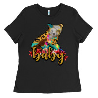 Black baby bear Ladies Tee - RanaPortraitStore