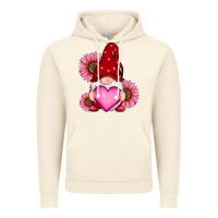 Vintage Artic valentines day with sunflowers gnomes Vintage Hoodie - RanaPortraitStore
