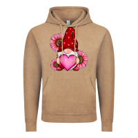 Vintage Coffee valentines day with sunflowers gnomes Vintage Hoodie - RanaPortraitStore