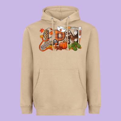 Fall Lpn Licensed Practical Nurse Heavyweight Hoodie Designed By Lillyallendesigns
