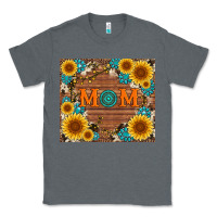 Charcoal Heather sunflower gemstone and mom with cowhide Classic Tee - Artiststas