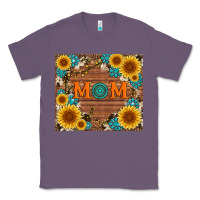 Lavender sunflower gemstone and mom with cowhide Classic Tee - Artiststas
