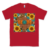 Red sunflower gemstone and mom with cowhide Classic Tee - Artiststas