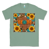 Sage sunflower gemstone and mom with cowhide Classic Tee - Artiststas