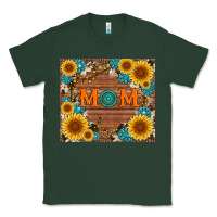 Sports Green sunflower gemstone and mom with cowhide Classic Tee - Artiststas