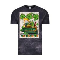 Cloud Black lucky truck Vintage Tee - AdoDesignShop