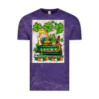 Cloud Purple lucky truck Vintage Tee - AdoDesignShop