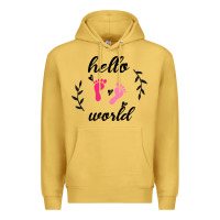 Antique Gold Hello world Premium Hoodie - Bettercallsaul