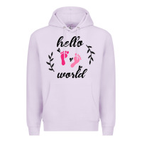 Lilac Hello world Premium Hoodie - Bettercallsaul
