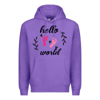 Purple Hello world Premium Hoodie - Bettercallsaul