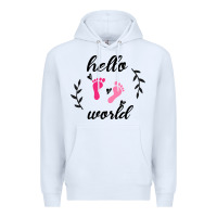 White Hello world Premium Hoodie - Bettercallsaul