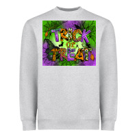 Heather Grey trick or treat mouse pad Heavyweight Sweatshirt - BundleAndBundleShop