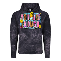 Cloud Black you are enough Vintage Hoodie - JahusDesignShop