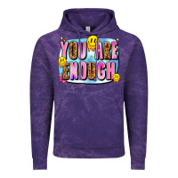 Cloud Purple you are enough Vintage Hoodie - JahusDesignShop