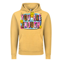Vintage Mustard you are enough Vintage Hoodie - JahusDesignShop