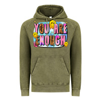 Vintage Olive you are enough Vintage Hoodie - JahusDesignShop