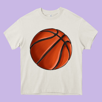 Basketball Heavy Core Tee Designed By Texasbilliewilder