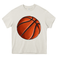Cream basketball Heavy Core Tee - texasbilliewilder