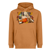 Meerkat Fall Barn Owl Heavyweight Hoodie - LillyAllenDesigns