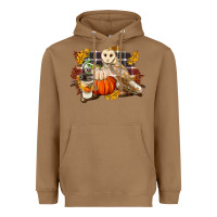 Toasted Coconut Fall Barn Owl Heavyweight Hoodie - LillyAllenDesigns