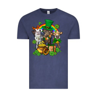 Vintage Denim little cows and st patricks party Vintage Tee - AdoDesignShop