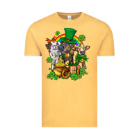 Vintage Mustard little cows and st patricks party Vintage Tee - AdoDesignShop