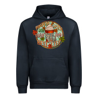 Navy pumpkin spice and livin my best life Urban Hoodie - CowGirlArtShop