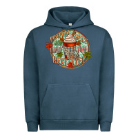 Pigment Midnight Navy pumpkin spice and livin my best life Urban Hoodie - CowGirlArtShop
